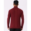 INSPIRE CHIC Men's Long Sleeve Solid Color Winter Knitted Turtleneck Pullover Sweater - 3 of 4