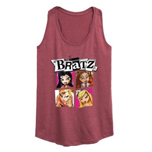 Women's - Bratz - Original Dolls Cartoon Drawing Graphic Racerback Tank - 1 of 4