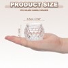 Unique Bargains Centerpiece Decor Round Polka Dot Glass Tea Light Holder - 2 of 4