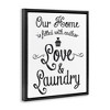 Stupell Industries Endless Love & Laundry Black Framed Floater Canvas Wall Art - 3 of 4