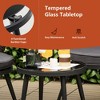 Tangkula 3PCS Rattan Patio Furniture Set Outdoor Conversation Furniture Set w/ Seat Cushions - 3 of 4