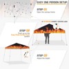 EAGLE PEAK Slant Leg Pop-up Canopy Tent Easy One Person Setup Instant Outdoor Beach Canopy Folding Portable Sports Shelter - 2 of 4