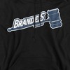 Brandeis University Official Distressed Primary Adult Pull-Over Hoodie, Charcoal - 2 of 4