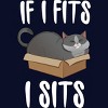 Junior's Design By Humans Cat In A box By Freshoutlook T-Shirt - 2 of 3