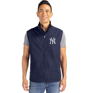 New York Yankees Cutter & Buck Charter Eco Full-Zip Mens Big & Tall Vest - 1 of 1