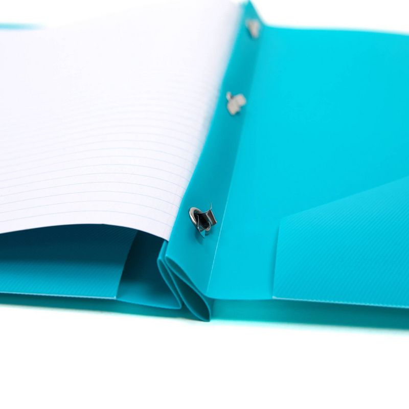 2 Pocket Plastic Folder with Prong Fasteners - Yoobi™, 4 of 10