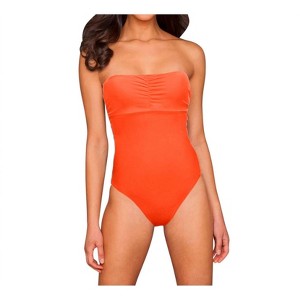 Women's Underwire Bandeau One Piece Swimsuit - PHAX - 1 of 4