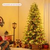 Costway 6/7/8 FT Artificial Christmas Tree with 270 LED Lights, 746 Branch Tips for Home Party - 2 of 4