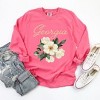 Simply Sage Market Women's Georgia Flower Colorful Long Sleeve Garment Dyed Tee - 3 of 3