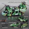 SYNCFUN 10-in-1 Military Helicopter Toys Set with Light, Sound, Trucks, Boat, Bike, Army Men, Weapons - Kids Gifts - 2 of 4