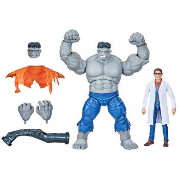 Marvel Avengers Legends Gray Hulk and Dr. Bruce Banner Action Figure Set - 2pk