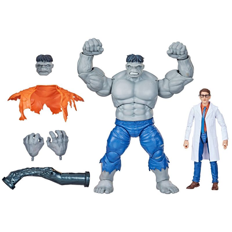 Marvel Avengers Legends Gray Hulk and Dr. Bruce Banner Action Figure Set - 2pk, 1 of 12