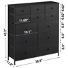 Hausource 12 Drawer Dresser Chest Storage Dresser Tall Cabinet for Bedroom Hallway - 3 of 4