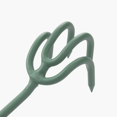 Ash and Mint Stainless Steel Garden Cultivator with Wooden Handle