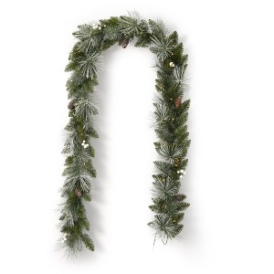 Christmas Glistening Mountain Pine Garland - 1 of 4