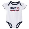 MLB Cleveland Guardians Infant Girls' 3pk White Bodysuit - 2 of 4