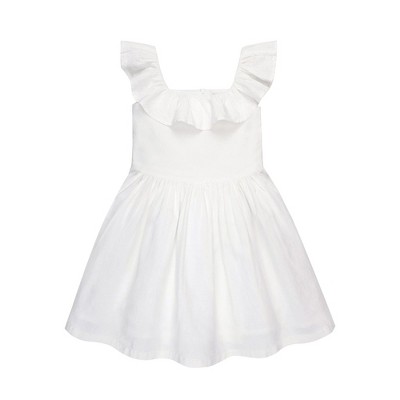 Hope & Henry Girls' Ruffle Yoke Party Dress, Infant