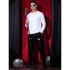 INSPIRE CHIC Men's Round Neck Long Sleeves Shining Disco Metallic T-Shirt - 4 of 4