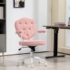 GlasFlength Task and Office Chairs Adjustable Office Chair Ergonomic Swivel Chair Computer Arm Chair for Long Sitting, Pink, 24.8"*24.2"*39.8" - 4 of 4