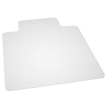 3'x4' Rectangle With Lip Solid Office Chair Mat Clear - Emma and Oliver
