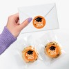 Big Dot of Happiness Class of 2025 Orange Grad Party Envelope Seal Stickers, Round Circle Stickers to Seal Cards, Graduation Envelope Seals, 120 Count - 4 of 4