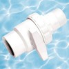 Swim Central Hydro Tools Swimming Pool Socket Ball Valve - 6.5" - White - 2 of 4