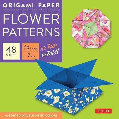 Origami Paper 6 3/4 (17 CM) Flower Patterns 48 Sheets - by  Tuttle Publishing (Loose-Leaf)