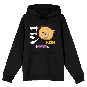 Bleach Kon Head with Kanji Name Adult Black Hoodie - 1 of 3