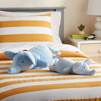 Детские мягкие игрушки Pillowfort Elephant and Baby Weighted Plush Kids' Throw Pillow Blue — фото 2