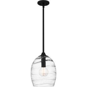 Lucy 1-Light Matte Black Pendant Light - 1 of 4