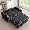 MAYEERTY Versatile Black Sofa Bed - 3 Lengths, USB Charging & Phone Stand - 3 of 4