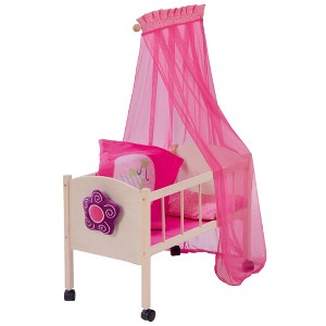 Roba Happy Fee Doll Canopy Bed Set, Pink - 1 of 4