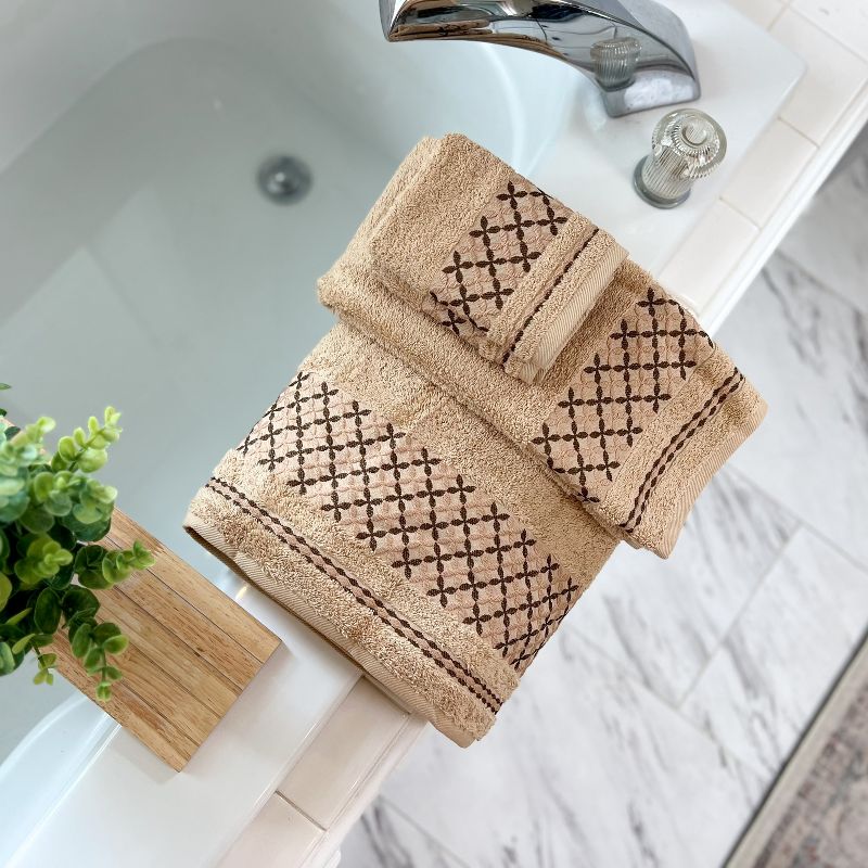 Kafthan Textile Plaid Cotton Bath Towels (Set of 4), 5 of 6