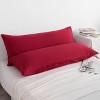 2 Pack Brushed Microfiber Body Pillowcases, Super Soft Body Pillow Cover with Envelope Closure - NTBAY - 3 of 4