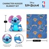NBA Spin Stitch Hugger Pillow & Silk Touch Throw Blanket Set 40x50 Inches - 4 of 4