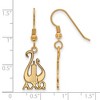 Black Bow Jewelry 14k Yellow Gold Plated Sterling Silver Alpha Chi Omega Greek Life Dangle Earring - image 2 of 3