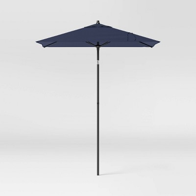 6' Square Outdoor Patio Market Umbrella with Black Pole - Threshold™