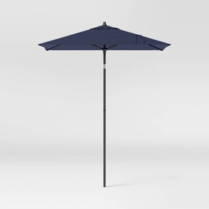 6' Square Outdoor Patio Market Umbrella with Black Pole - Threshold™ - 1 of 4