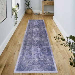 Kumasinova Washable Area Rug, Non-Slip Low-Pile Living Room Rug, Soft Chenille Rugs, Stain-Resistant Door Mat, Kids & Pets Friendly - 1 of 4