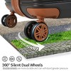 Lightweight Expandable ABS Luggage Set with TSA Lock, Silent Spinner Wheels & Nesting Design – 4 Piece Set (16", 20", 24", 28") – Cuddlewood - 3 of 4