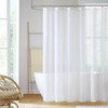Racxily Sheer Shower Curtain Modern Bathroom Window Curtain Liner - 2 of 4
