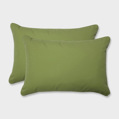 2pk Oversize Colefax Pesto Rectangular Throw Pillows Green - Pillow ...