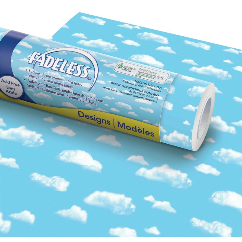 Fadeless Designs Paper Roll, Clouds, 48 Inches x 50 Feet, 1 of 6