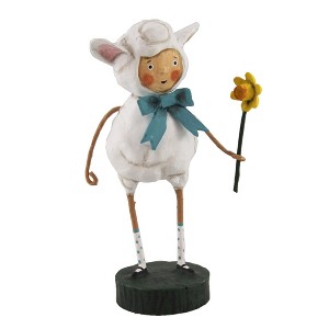 Lori Mitchell 5.5 Inch Little Lost Lamb Easter Spring Daffodil Figurines - 1 of 3
