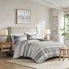 Gracie Mills Naxos 3 Piece Stripe Duvet Cover Set - 2 of 4