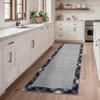 Modern Bordered Living Room Bedroom Area Rugs, Washable Soft Non Slip Throw Carpet for Dining Room, Foldable Thin Mat - 2 of 4