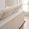 113" Corduroy L-Shaped Modular Convertible Sectional Sofa with Chaise & Ottoman - 2 of 3