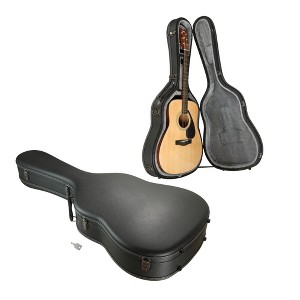 Yescom Ultralight EPP Acoustic Guitar Case with Headstock Protector 40/41 Inch Hard Shell Carrying Case with Shoulder Straps for Gig Travel Black - 1 of 4