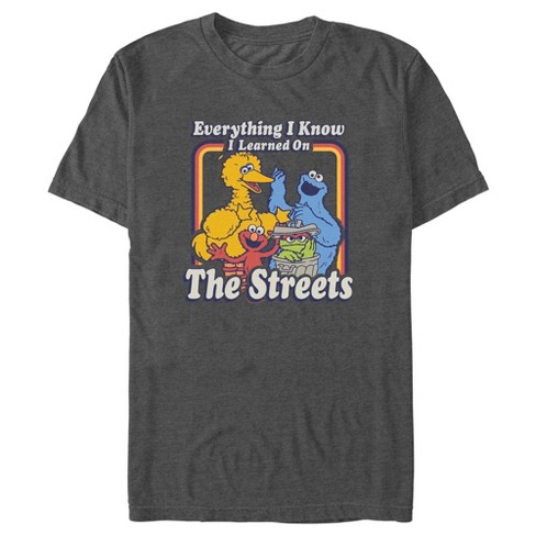 Men's Sesame Street Everything I Know I Learned On The Streets T-shirt ...