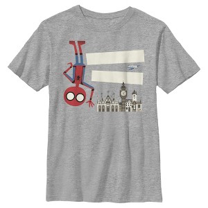 Boy's Marvel Spider-Man: Far From Home Hello London Portrait T-Shirt - 1 of 4